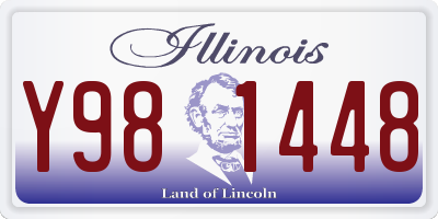 IL license plate Y981448