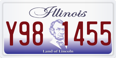 IL license plate Y981455