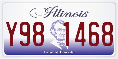IL license plate Y981468