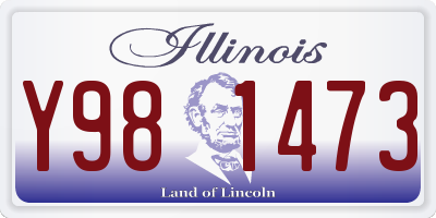 IL license plate Y981473