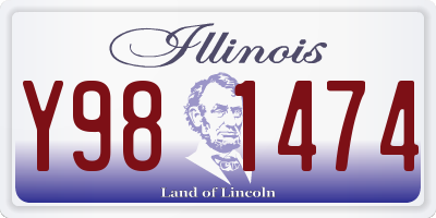 IL license plate Y981474