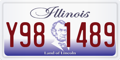 IL license plate Y981489