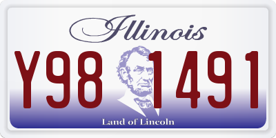 IL license plate Y981491