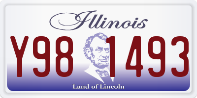 IL license plate Y981493