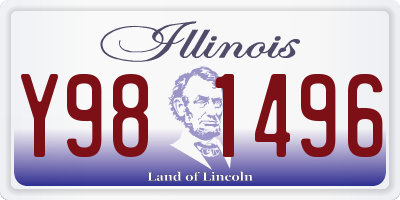 IL license plate Y981496