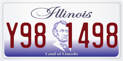 IL license plate Y981498
