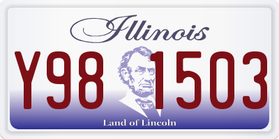 IL license plate Y981503