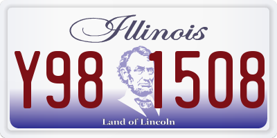 IL license plate Y981508