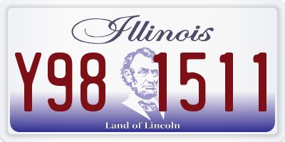 IL license plate Y981511