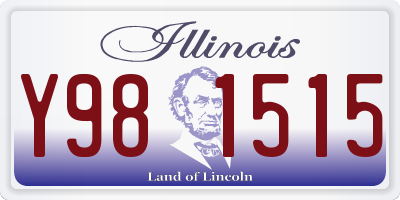 IL license plate Y981515