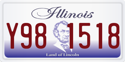 IL license plate Y981518
