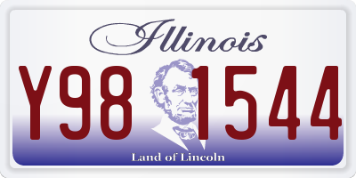 IL license plate Y981544