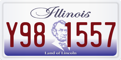 IL license plate Y981557