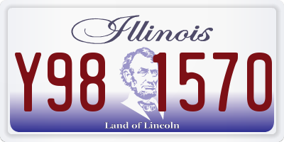 IL license plate Y981570