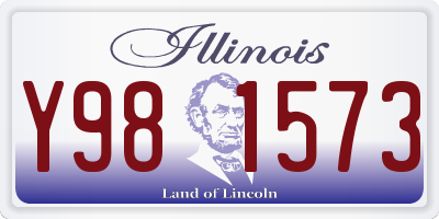 IL license plate Y981573