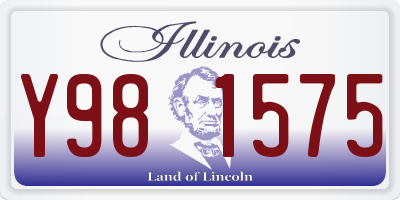 IL license plate Y981575
