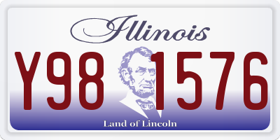 IL license plate Y981576