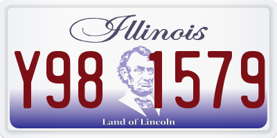 IL license plate Y981579
