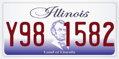 IL license plate Y981582