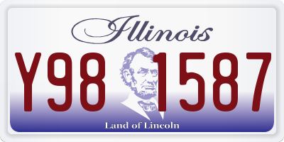 IL license plate Y981587