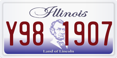 IL license plate Y981907