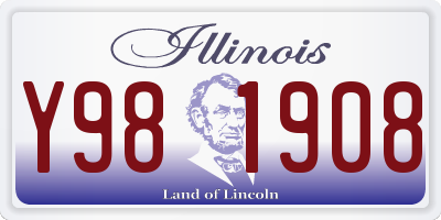 IL license plate Y981908