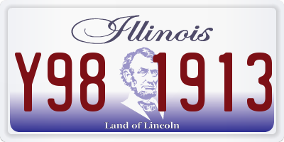 IL license plate Y981913