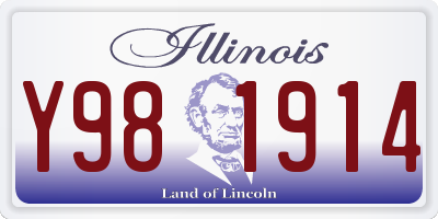 IL license plate Y981914