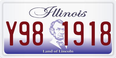 IL license plate Y981918