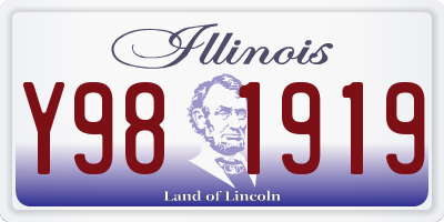 IL license plate Y981919