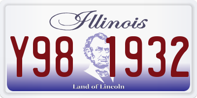 IL license plate Y981932