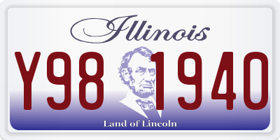 IL license plate Y981940
