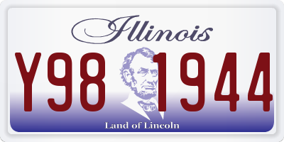 IL license plate Y981944