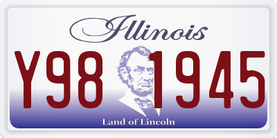 IL license plate Y981945