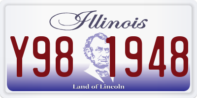 IL license plate Y981948