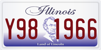 IL license plate Y981966