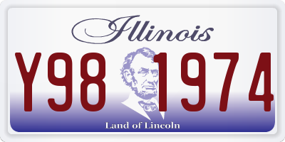 IL license plate Y981974