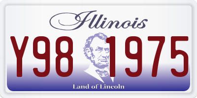 IL license plate Y981975