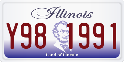 IL license plate Y981991