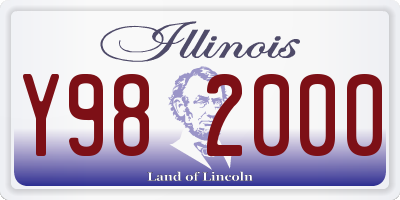 IL license plate Y982000