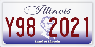 IL license plate Y982021