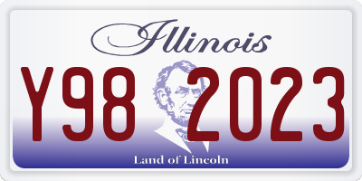 IL license plate Y982023