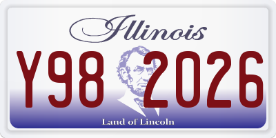 IL license plate Y982026