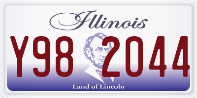 IL license plate Y982044
