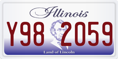 IL license plate Y982059