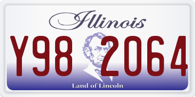 IL license plate Y982064