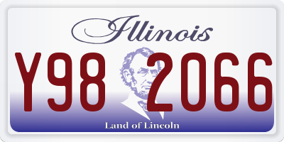 IL license plate Y982066