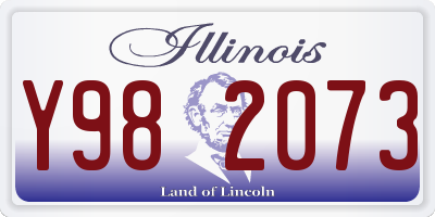 IL license plate Y982073