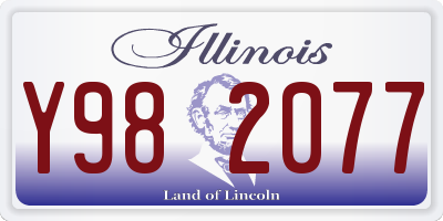 IL license plate Y982077