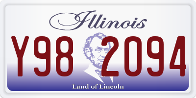 IL license plate Y982094